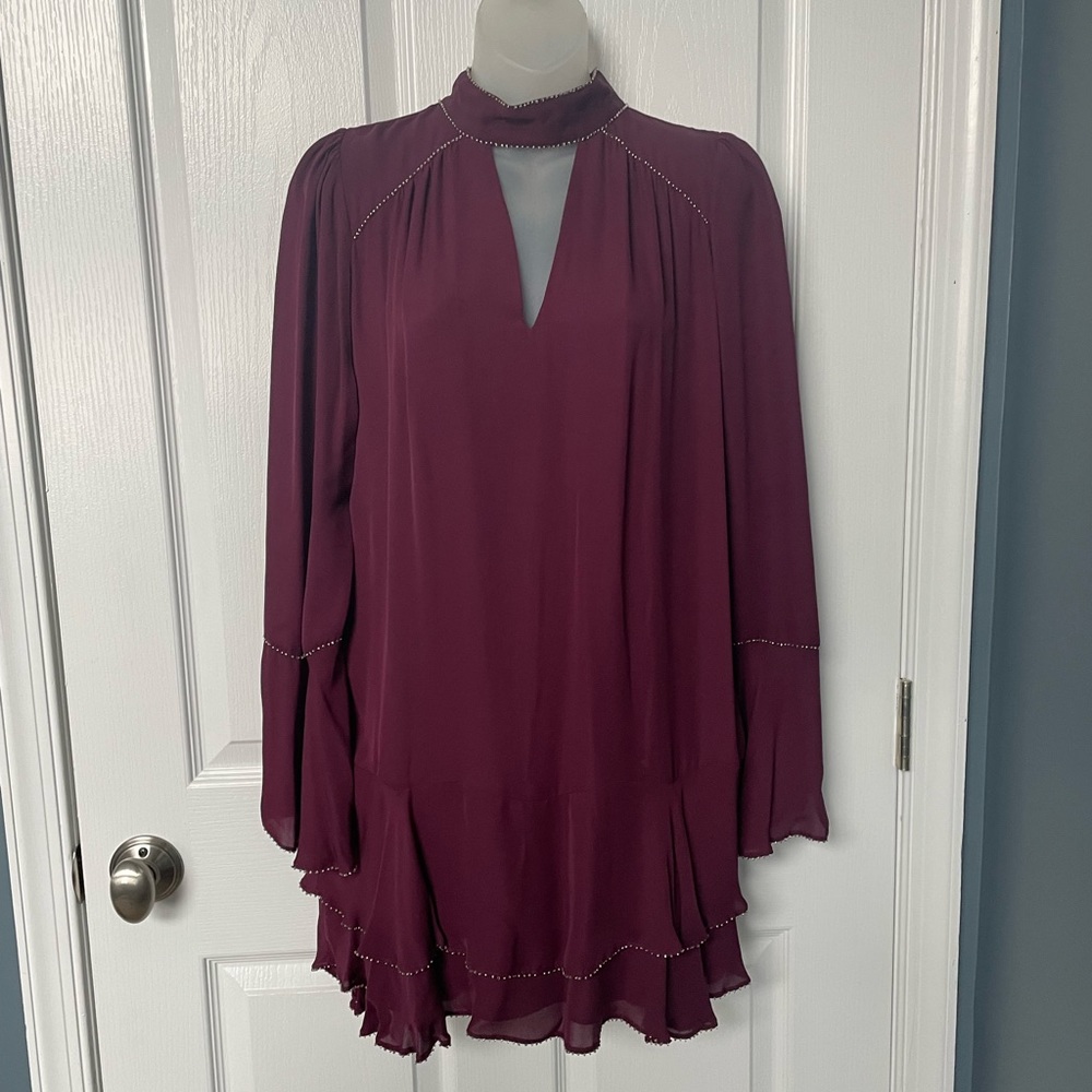 Beautiful burgundy cocktail dress